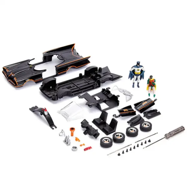 Batman: Batmobile classico della serie animata TV, auto in metallo assemblabile 1/24 - Simba Toys immagine 2