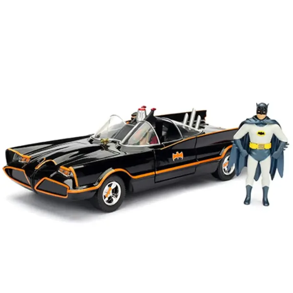 Batman: Batmobile classico della serie animata TV, auto in metallo assemblabile 1/24 - Simba Toys immagine 3