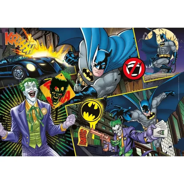 Batman vs. Joker puzzle supercolor da 104 pezzi - Clementoni immagine 2