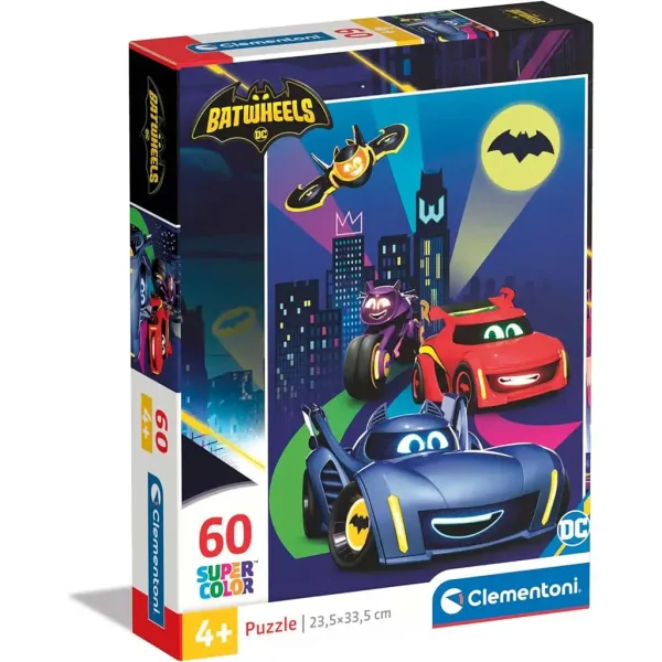 Batwheels puzzle Supercolor 60 pezzi - Clementoni immagine 1
