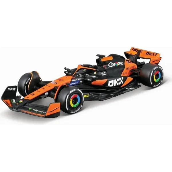 Bburago: McLaren MCL38 Miami Grand Prix 2024 auto di Formula 1 modellino in metallo 1/43 (Oscar Piastri #81) immagine 2