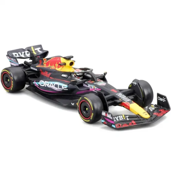 Bburago: Modello di auto in metallo Red Bull RB19 F1 1/43 (Max Verstappen #1, edizione speciale GP di Miami, con casco) immagine 2