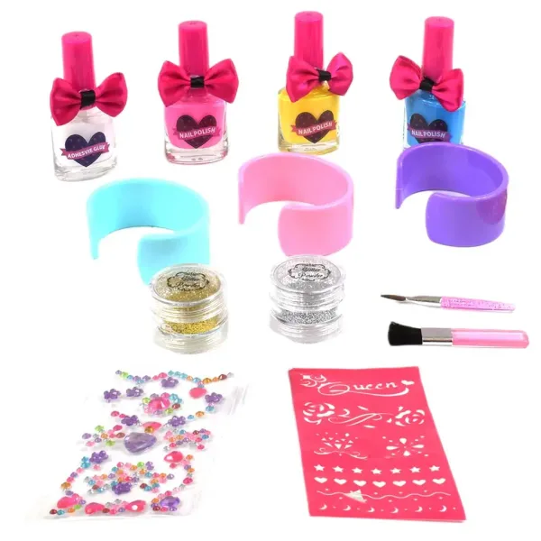 Beauty World: Set creativo da 13 pezzi per decorazione unghie e tatuaggi glitterati immagine 2