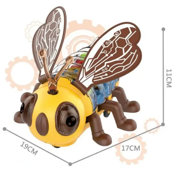 Bee lape felice con luce e funzione di movimento 17cm immagine 2