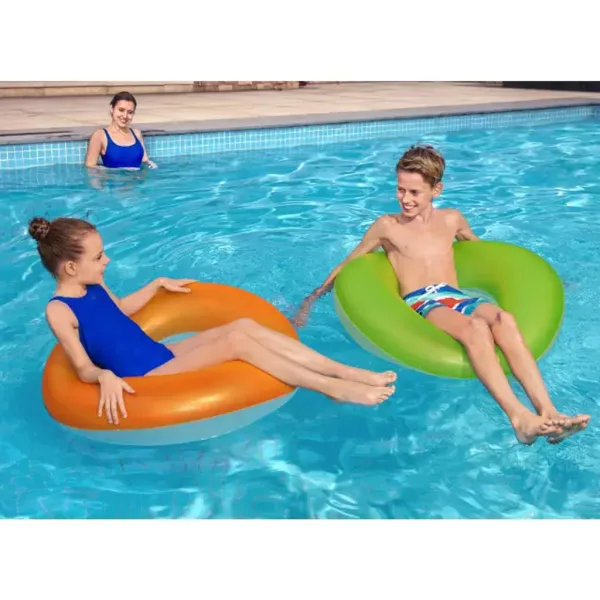Bestway: Ciambella gonfiabile opaca con stampa neon, disponibile in due varianti, 91 cm, 1 pezzo immagine 4