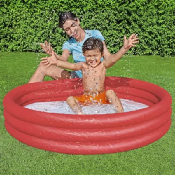 Bestway: Piscina gonfiabile per bambini a tre anelli 102 cm x 25 cm immagine 3