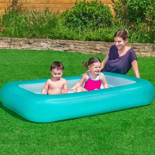 Bestway: Piscina per bambini Aquababes™ quadrata con anelli 165 x 104 x 25 cm immagine 2