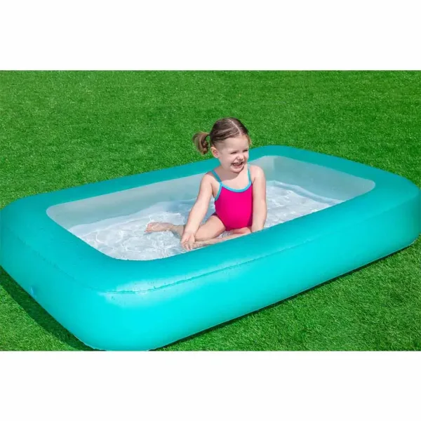 Bestway: Piscina per bambini Aquababes™ quadrata con anelli 165 x 104 x 25 cm immagine 4