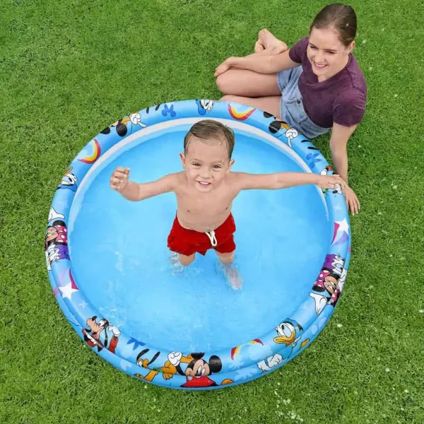 Bestway: Piscina per bambini Disney Junior® Topolino Ø 122 x 25 cm immagine 5