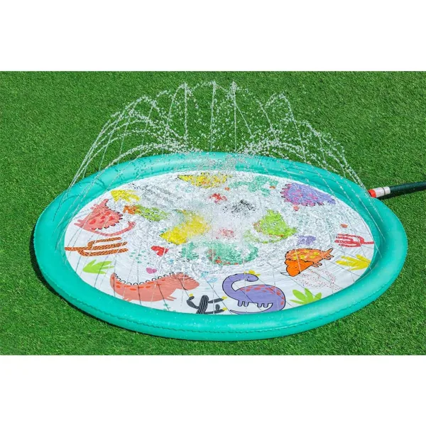 Bestway: Piscina per bambini con spruzzi dacqua a tema dinosauri, 122 cm immagine 2