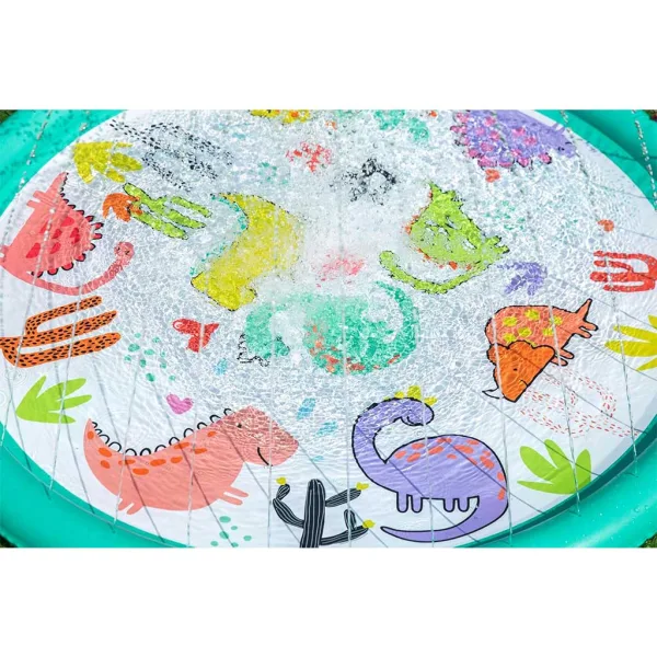 Bestway: Piscina per bambini con spruzzi dacqua a tema dinosauri, 122 cm immagine 3