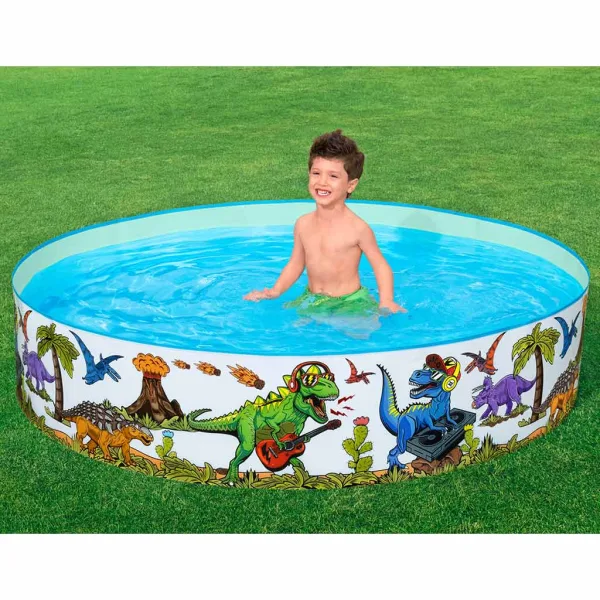 Bestway: Piscina rigida Fill n Fun™ con dinosauri Ø 183 x 38 cm immagine 4