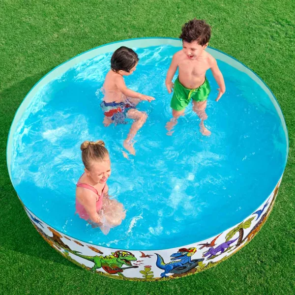 Bestway: Piscina rigida Fill n Fun™ con dinosauri Ø 183 x 38 cm immagine 5
