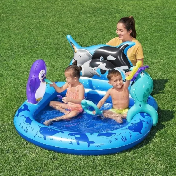 Bestway: Polar Pals piscina gonfiabile per bambini 134×131×73 cm immagine 2