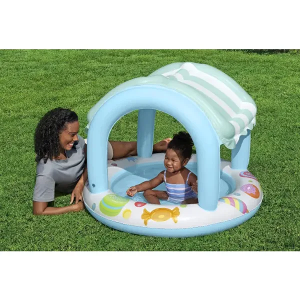 Bestway: Sweet Shoppe™ piscina gonfiabile per bambini con tettuccio parasole Ø 104 x 84 cm immagine 2