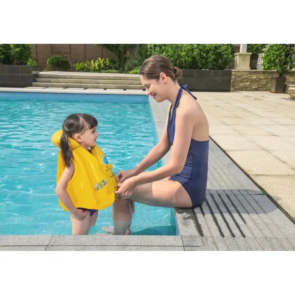 Bestway: Swim Safe - Giubbotto da nuoto gonfiabile per bambini 51x46cm immagine 2