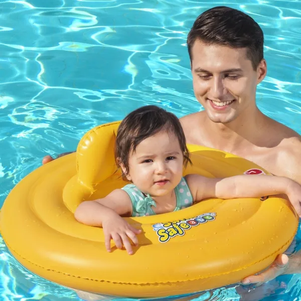 Bestway: Swim Safe - Salvagente per bambini a tre anelli con seduta, 69 cm immagine 2