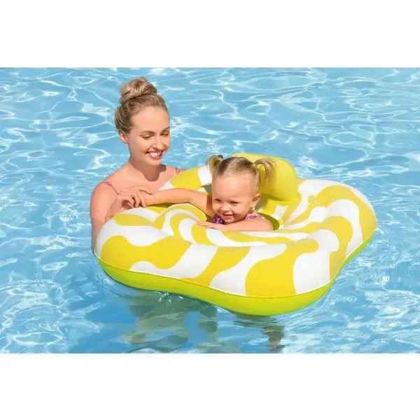 Bestway: Swim Safe salvagente per neonati con seduta a due anelli, 79 cm immagine 2