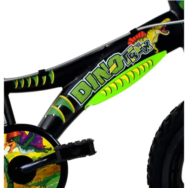 Bicicletta da bambino con dinosauro T-Rex, misura 16 - Dino Bikes immagine 3