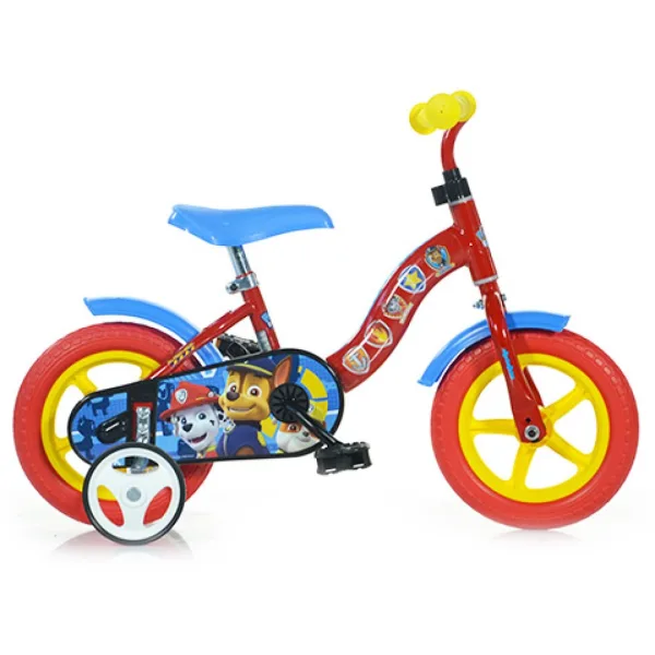 Bicicletta per bambini Paw Patrol rosso-blu taglia 10 - Dino Bikes immagine 1