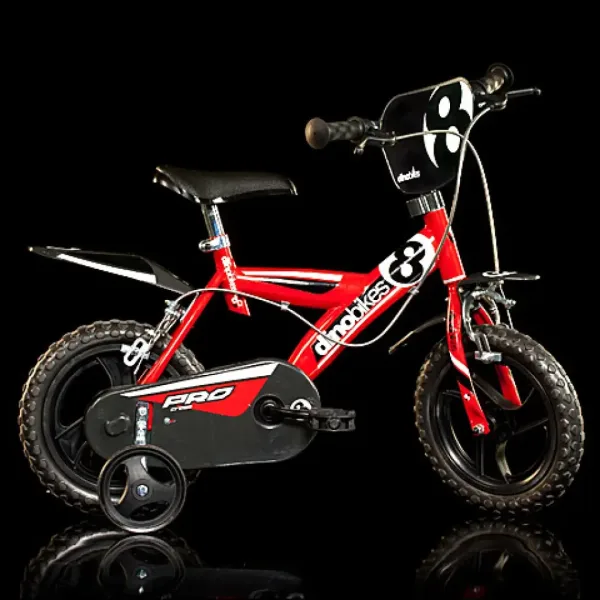 Bicicletta per bambini Pro di colore rosso, misura 12 - Dino Bikes immagine 1