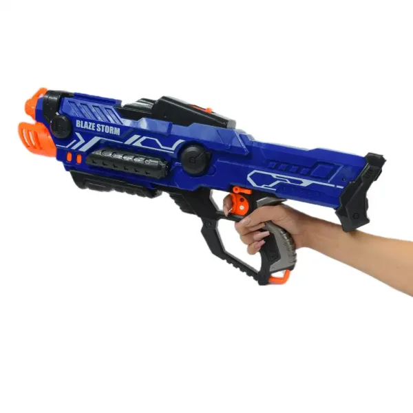 Blaze Storm: Gigante pistola elettrica spara-spugne con proiettili 55x23cm immagine 6
