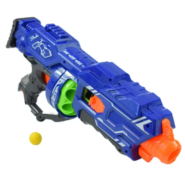 Blaze Storm: Grande pistola elettrica spara-spugne con proiettili 44x20cm immagine 3