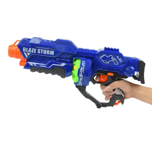 Blaze Storm: Grande pistola elettrica spara-spugne con proiettili 44x20cm immagine 4
