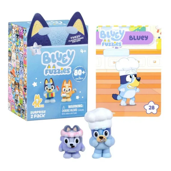Bluey Fuzzies confezione sorpresa con 2 personaggi immagine 2