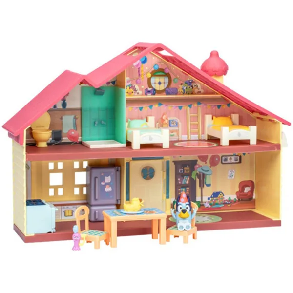 Bluey: Set da gioco casa di famiglia festiva con figura di Bluey in festa immagine 6