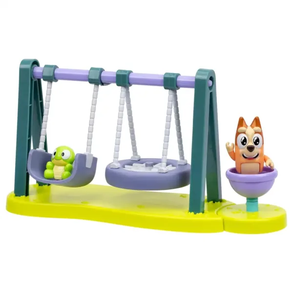 Bluey: Set da gioco del parco giochi con le figure di Bingo e Tartaruga immagine 3