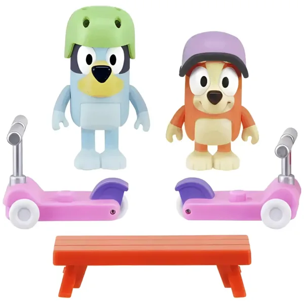 Bluey: Set di figure Bluey e Bingo Roller Móka immagine 2