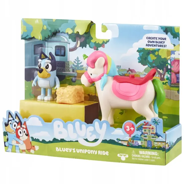 Bluey: Set di figure da gioco Unipóni con unicorno immagine 1