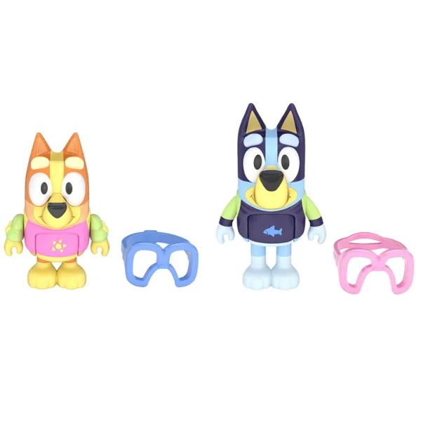 Bluey: Set di personaggi giocattolo Bluey e Chilli party in piscina immagine 2