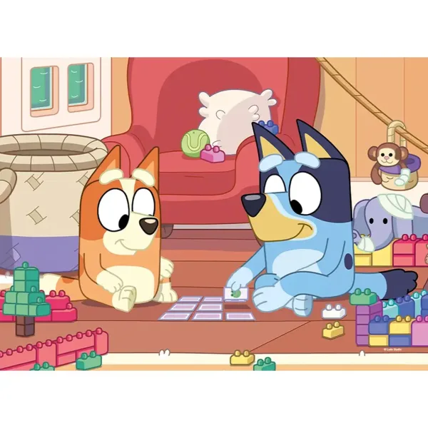 Bluey e amici 2 in 1 maxi puzzle da pavimento 4x48 pezzi e libro da colorare 35x25 cm - Lisciani immagine 3