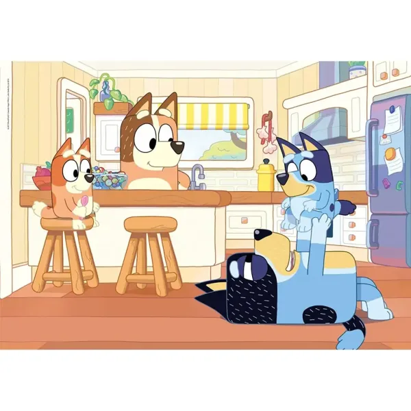 Bluey e la sua famiglia puzzle da 104 pezzi - Clementoni immagine 2