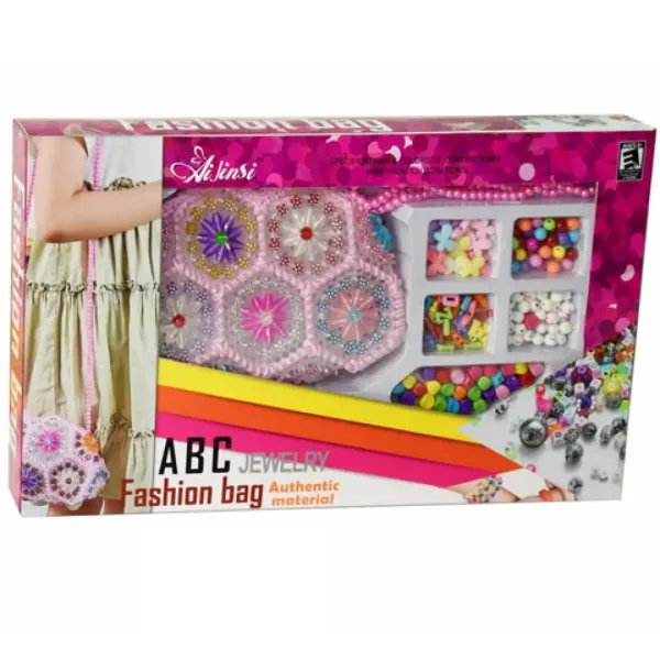 Borsa fashion con perline e set di perline colorate da infilare immagine 1