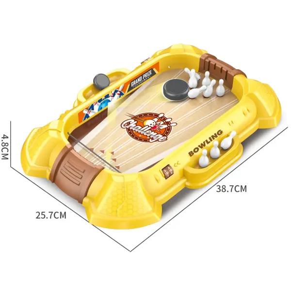 Bowling: Set da gioco da tavolo bowling 26x39cm immagine 2