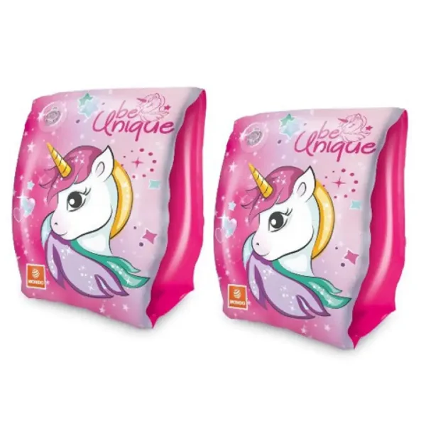 Braccioli con motivo di unicorno rosa - Mondo Toys immagine 1
