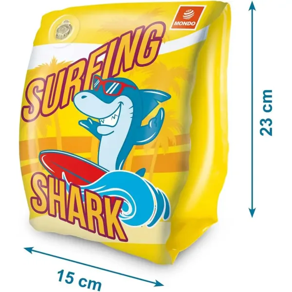 Braccioli gonfiabili con motivo di squalo - Mondo Toys immagine 2