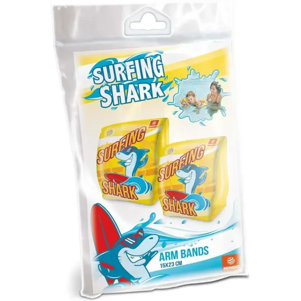 Braccioli gonfiabili con motivo di squalo - Mondo Toys immagine 3