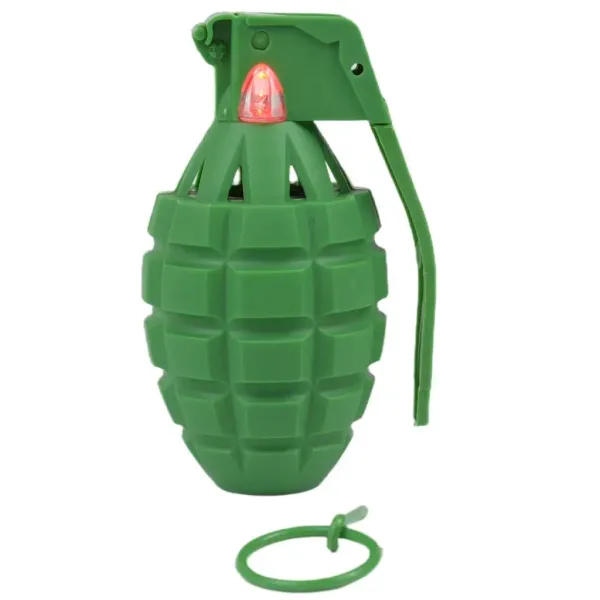 Breah: Granata giocattolo verde con luce e suono 11 cm immagine 4