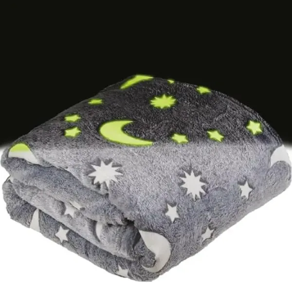 Buddy&Barney: Coperta che si illumina al buio con motivo galassia 152x127cm immagine 2
