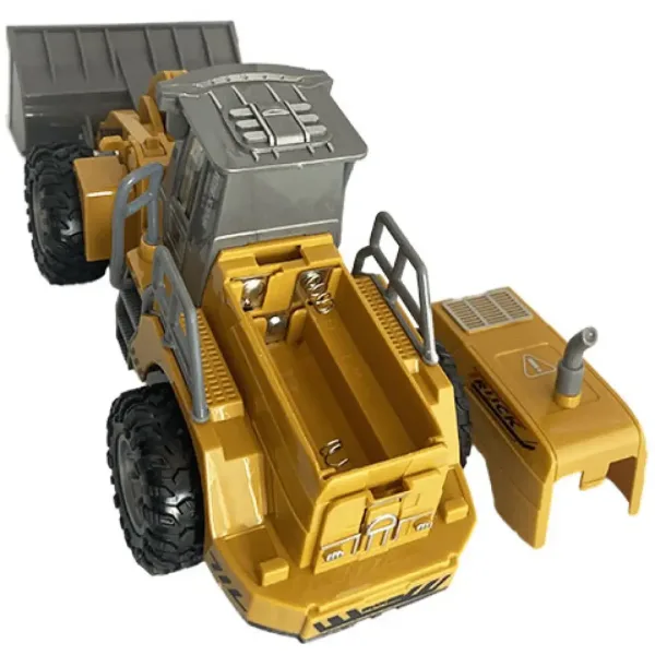 Bulldozer telecomandato RC con effetti luminosi in scala 1/30, 24 cm immagine 3