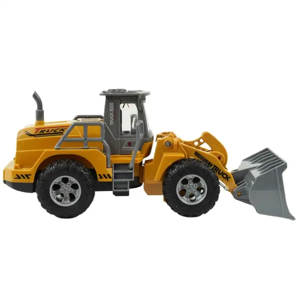 Bulldozer telecomandato RC con effetti luminosi, scala 1/30, 22 cm immagine 2