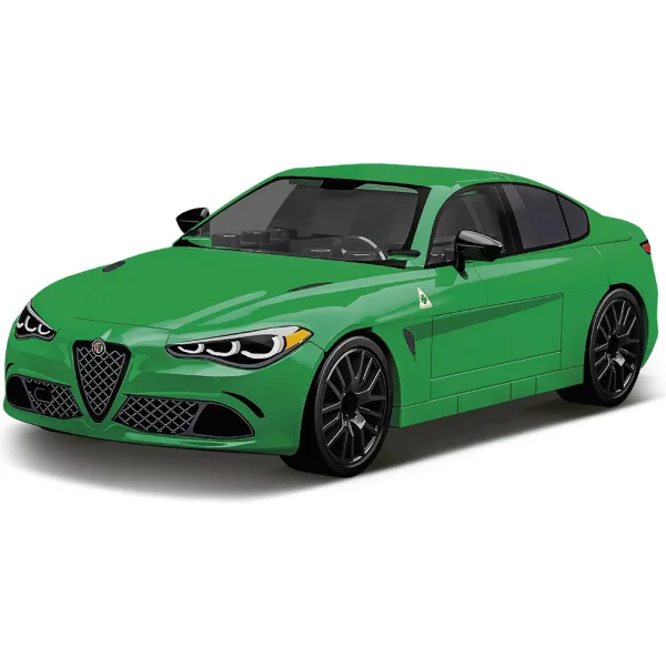 COBI: Alfa Romeo Giulia Quadrifoglio gioco di costruzione verde (24605) immagine 2