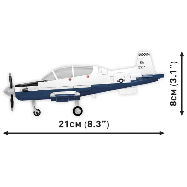 COBI: Beechcraft T-6 Texan II giocattolo da costruzione blu-bianco (26624) immagine 3