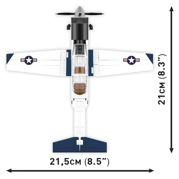 COBI: Beechcraft T-6 Texan II giocattolo da costruzione blu-bianco (26624) immagine 4