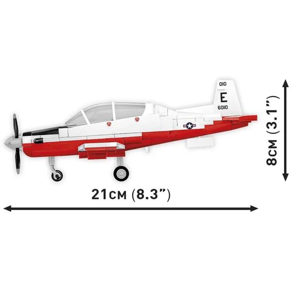 COBI: Beechcraft T-6 Texan II gioco di costruzione rosso-bianco (26625) immagine 4