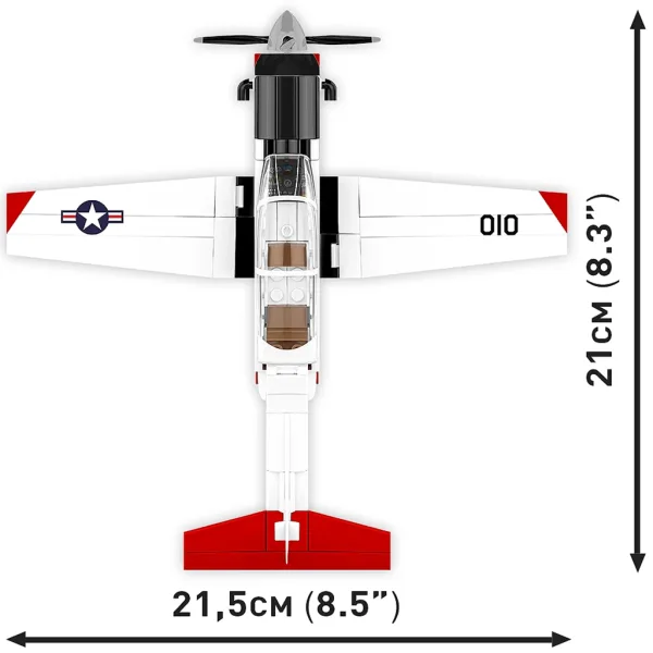 COBI: Beechcraft T-6 Texan II gioco di costruzione rosso-bianco (26625) immagine 5